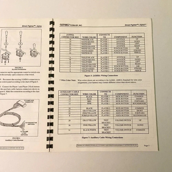 Vintage 1995 Street Fighter Alpha Warriors Dream Capcom Arcade Game Manual - Picture 5 of 9